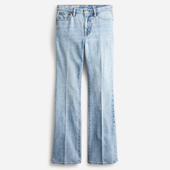 J. Crew Denim - J. Crew Full-length demi-boot jean in‎ Light Indigo wash Sz 28